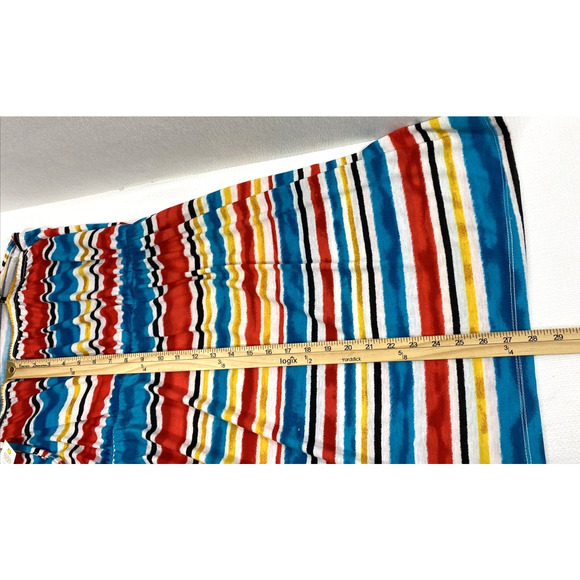 Bobbie Brooks Sundress Womens Plus Size 1X Red Blue Stripe Knit Beach Coverup - Picture 8 of 11